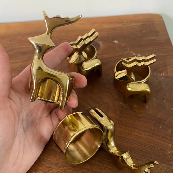 Other - Christmas Reindeer Napkin Ring and Name Card Holder